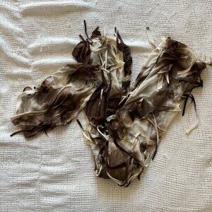 Distressed Top + Pants Set